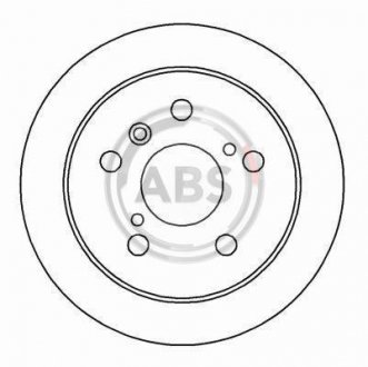 Тормозной диск задн. Mark/Camry/ES 96-02 A.B.S. 16229 (фото 1)