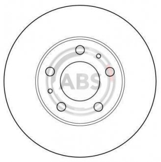 Гальмівний диск перед. Boxer/Ducato/Jumper (06-21) A.B.S. 16291