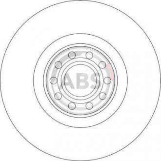 Тормозной диск пер. A8/A6/Phaeton 96-10 A.B.S. 16929 (фото 1)