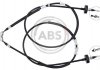 Трос ручного гальма зад. Astra G 98- (диск) (1593/1400x2) (Bosch) K12046