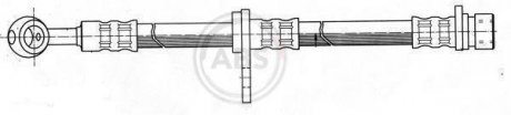 Шланг гальмівний ПЕРЕДН ЛЕВЫЙ HONDA LOGO (GA) 03/99-03/02 A.B.S. SL5546