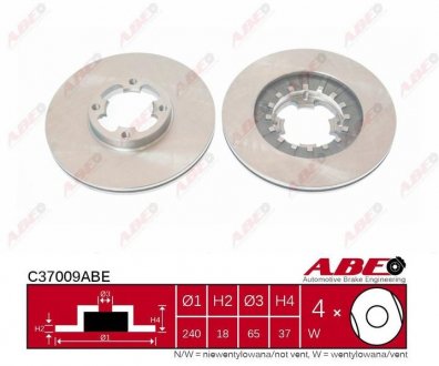 Тормозной диск ABE C37009ABE