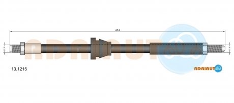 Шланг гальмівний гідравлічний ADRIAUTO 13.1215