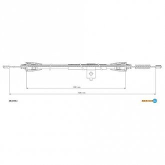 Трос ручного гальма ADRIAUTO 28.0234.1