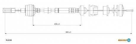 Трос зчеплення ADRIAUTO 35.0138