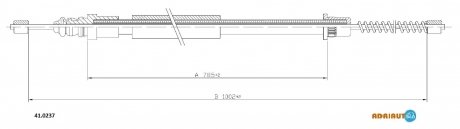 Трос ручного тормоза ADRIAUTO 41.0237