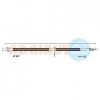 Шланг гальмівний гідравлічний ADRIAUTO 52.1229.1