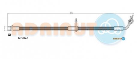 TOYOTA Шланг тормозной пер. лев. RAV-4 01- ADRIAUTO 52.1232.1 (фото 1)
