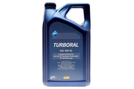 Олива моторна Turboral 10W-40 (5 л) ARAL 15BCD5