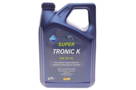 Олива моторна SuperTronic K 5W-30 (4 л) ARAL 15DBCD