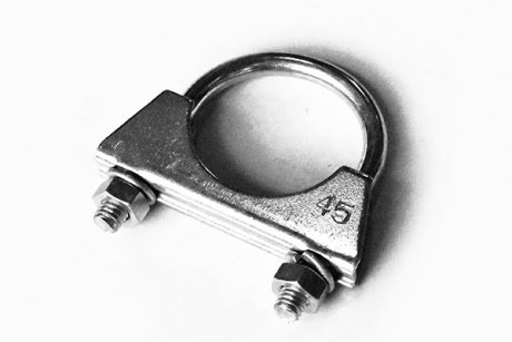 Хомут глушника метал. d 45,0 мм, m 8 (болт.) кругл. (10 шт) ASAM 55315