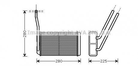 Теплообмінник, Система опалення салону AVA COOLING AU6195