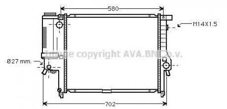 Радиатор AVA COOLING BW 2121 (фото 1)