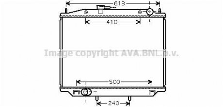 AVA NISSAN Радіатор охолодження TERRANO 3.0 DI 02- AVA COOLING DN2265 (фото 1)