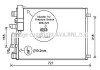 AVA NISSAN Радіатор кондиціонера (конденсатор) без осушувача QASHQAI 2.0D 07- AVA COOLING DNA5290D (фото 1)
