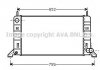 Радіатор, Система охолодження двигуна AVA COOLING FD2078 (фото 1)