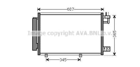 AVA FORD Радіатор кондиціонера (конденсатор) з осушувачем Fiesta VI 08- AVA COOLING FDA5439D (фото 1)