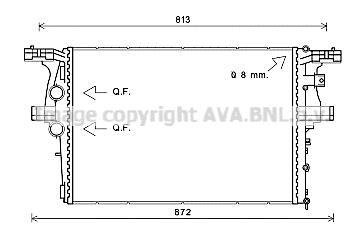 Радіатор Daily VI 2.3 D 09/11- (AVA) AVA COOLING IV2126