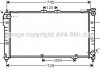 AVA MAZDA радіатор охолодження Mazda 323 F V 1.5/1.8 94- AVA COOLING MZ2101 (фото 1)