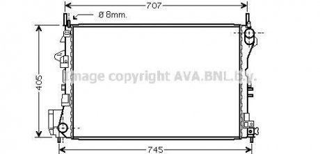 Радиатор AVA COOLING OL 2339 (фото 1)