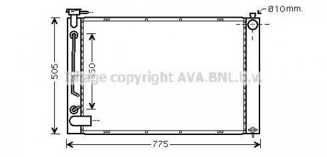 Радіатор охолодження LEXUS RXII 330 (AVA) AVA COOLING TO 2343