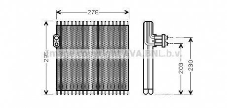 Випарник кондиціонера AVA COOLING TO V485