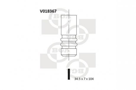 Впускний клапан BGA V018367