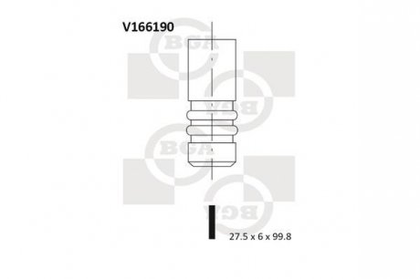 Клапан впускной BGA V166190