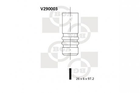 Выпускной клапан BGA V290003