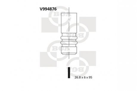 Клапан двигуна BGA V994876 (фото 1)