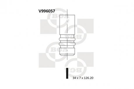Клапан двигателя BGA V996057