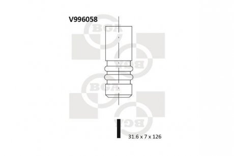 Клапан двигуна BGA V996058 (фото 1)