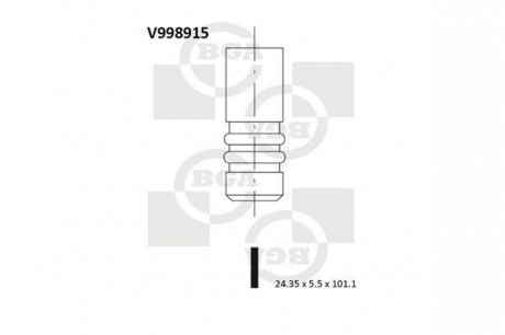 Клапан двигуна BGA V998915