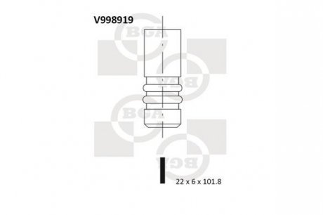 Клапан двигуна BGA V998919
