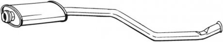 Передний глушитель, выпускная сист BOSAL 279-095 (фото 1)