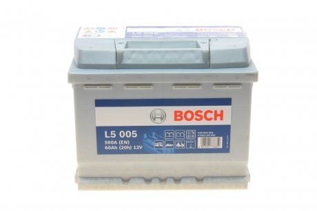 Акумуляторна батарея 60А BOSCH 0092L50050 (фото 1)