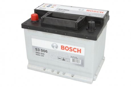 Акумуляторна батарея 56Ah/480A (242x175x190/+L/B13) BOSCH 0 092 S30 060 (фото 1)