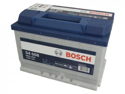 Акумуляторна батарея 74Ah/680A (278x175x190/+R/B13) BOSCH 0 092 S40 080