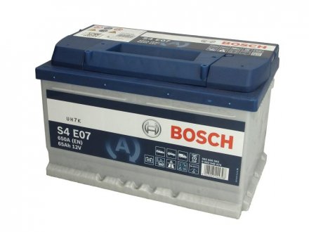 Акумуляторна батарея 65Ah/650A (278x175x175/+R/B13) (Start-Stop EFB) BOSCH 0 092 S4E 070 (фото 1)