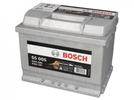 Акумуляторна батарея 63Ah/610A (242x175x190/+R/B13) BOSCH 0 092 S50 050 (фото 1)