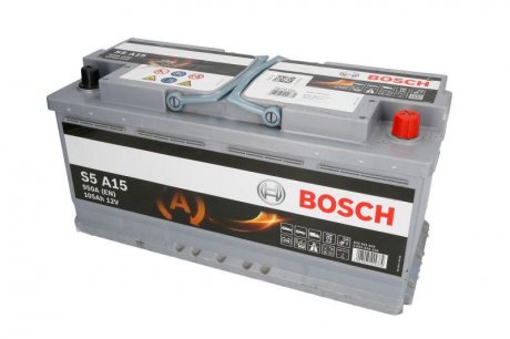 Акумуляторна батарея 105Ah/950A (394x175x190/+R/B13) (Start-Stop AGM) BOSCH 0 092 S5A 150