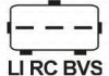 Генератор_ 14В 150А LAND ROVER Discovery III/Range Rover Sport \'\'2,7TD \'\'04-09 BOSCH ="0986082400" (фото 1)
