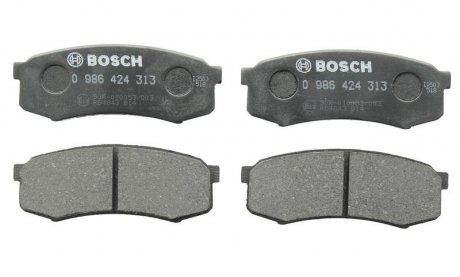 Комплект тормозных колодок, дисковый тормоз BOSCH 0986424313 (фото 1)