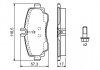 Комплект тормозных колодок, дисковый тормоз BOSCH 0986424470 (фото 2)