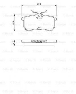 АКЦІЯ!!! Гальмівні колодки дискові BOSCH ="0986424472" (фото 1)