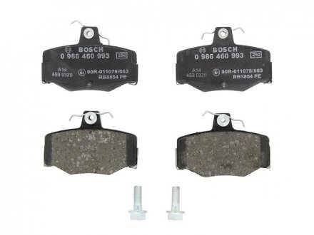 Комплект тормозных колодок, дисковый тормоз BOSCH 0986460993 (фото 1)
