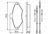 Гальмівні колодки дискові CITROEN Xantia -01 BOSCH 0 986 461 757 (фото 8)