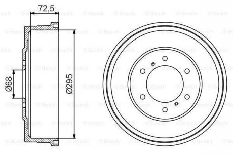 √альм≥вний барабан BOSCH 0 986 477 215 (фото 1)