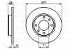 BOSCH Диск тормозной задний PEUGEOT 405 247X10 0986478359