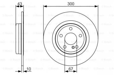 Тормозной диск BOSCH 0 986 479 A38